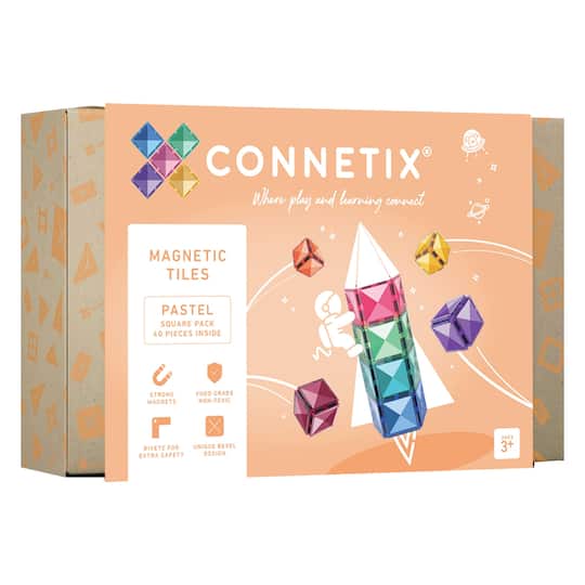 Connetix® Pastel Square Magnetic Tiles Kit